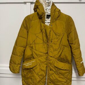 Vetemens Puffer Jacket - Mustard Yellow - Brand New